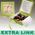 роскошное шоколадное печенье картонную коробку торта упаковывая 